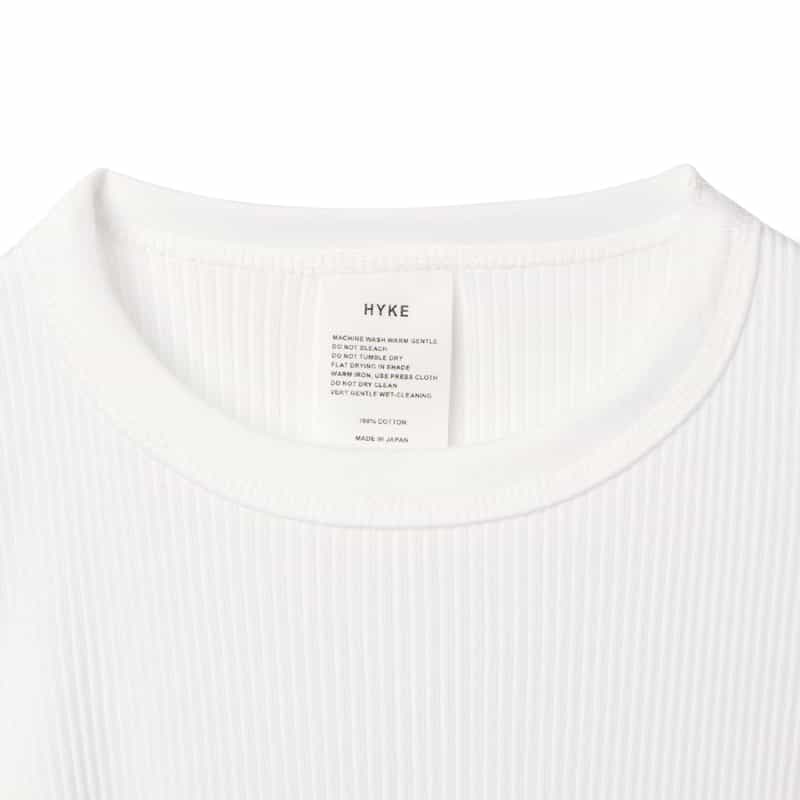 HYKE HYKE＜ハイク＞ ロングスリーブカットソー WHITE
