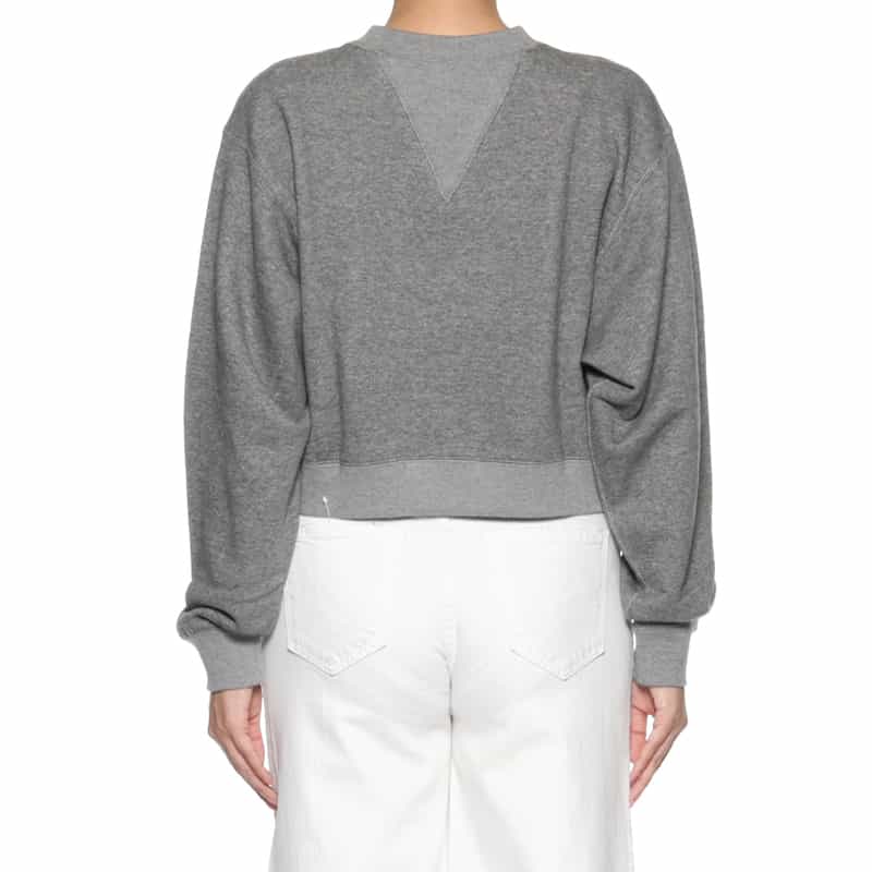 HYKE HYKE＜ハイク＞ クロップド丈スウェットプルオーバー GRAY