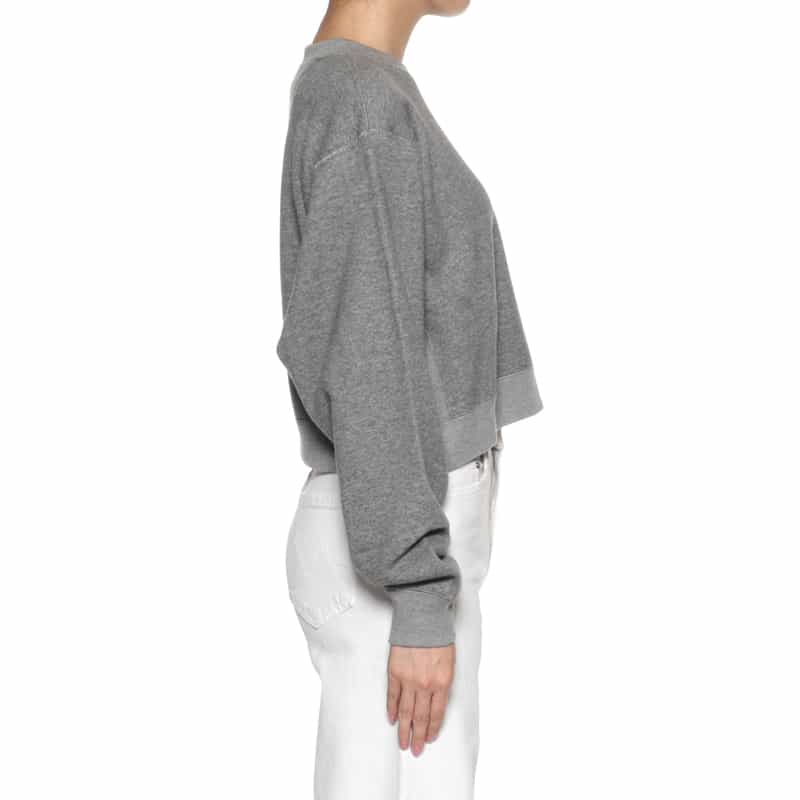 HYKE HYKE＜ハイク＞ クロップド丈スウェットプルオーバー GRAY