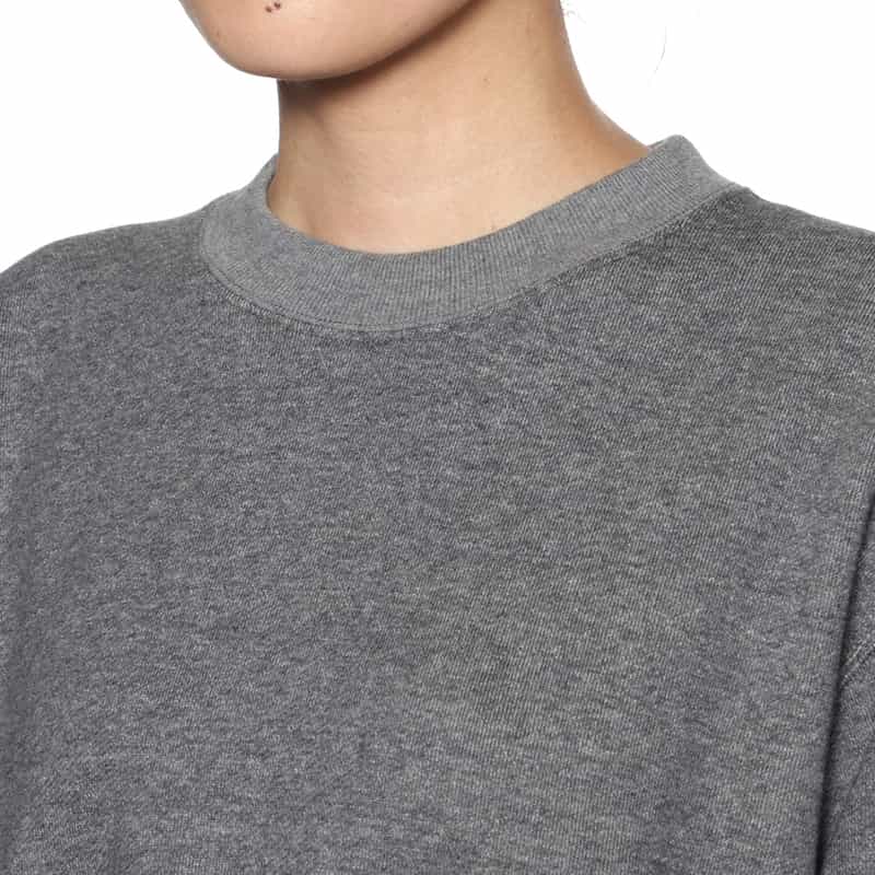 HYKE HYKE＜ハイク＞ クロップド丈スウェットプルオーバー GRAY