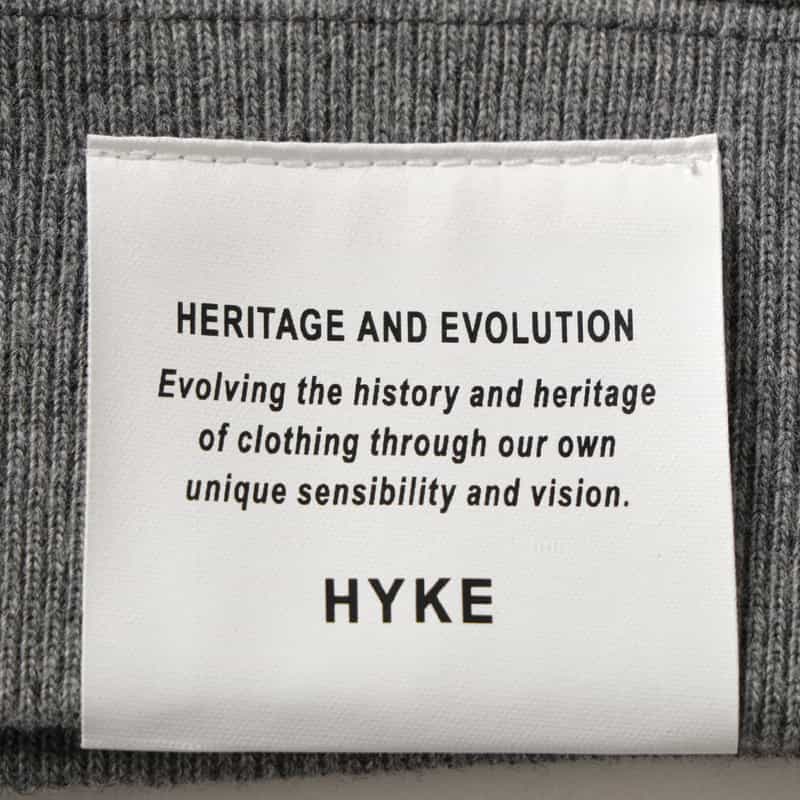 HYKE HYKE＜ハイク＞ クロップド丈スウェットプルオーバー GRAY