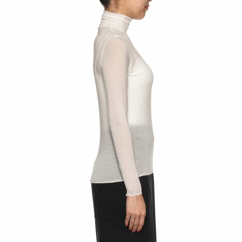 HYKE HYKE＜ハイク＞ タートルネックカットソー WHITE