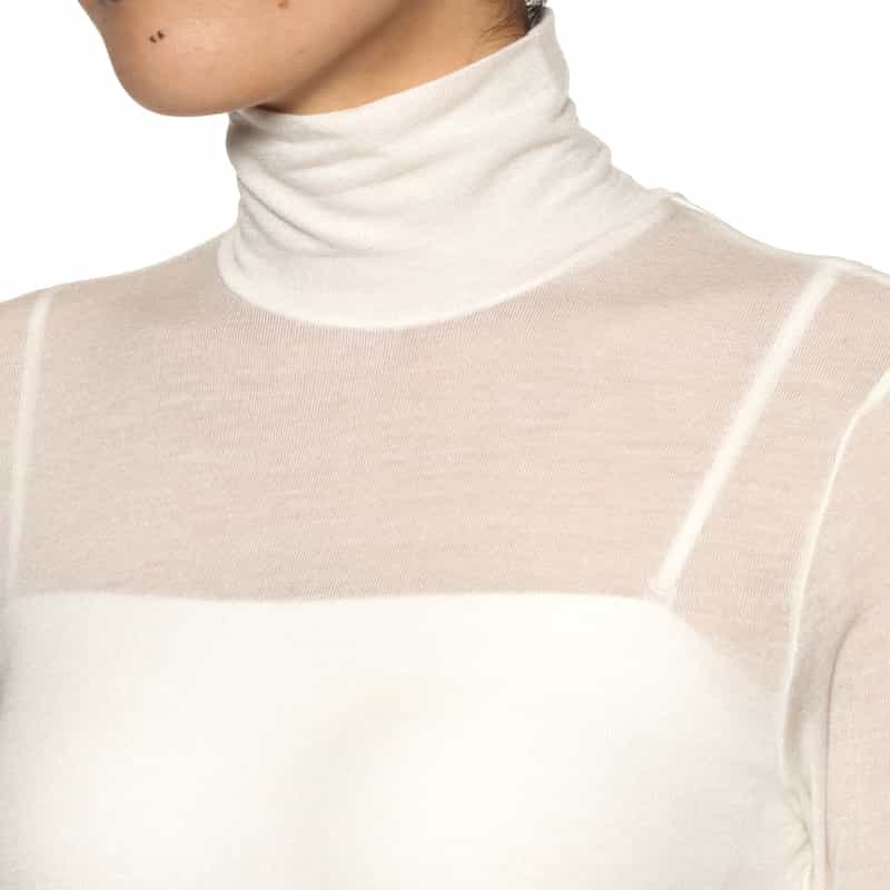 HYKE HYKE＜ハイク＞ タートルネックカットソー WHITE