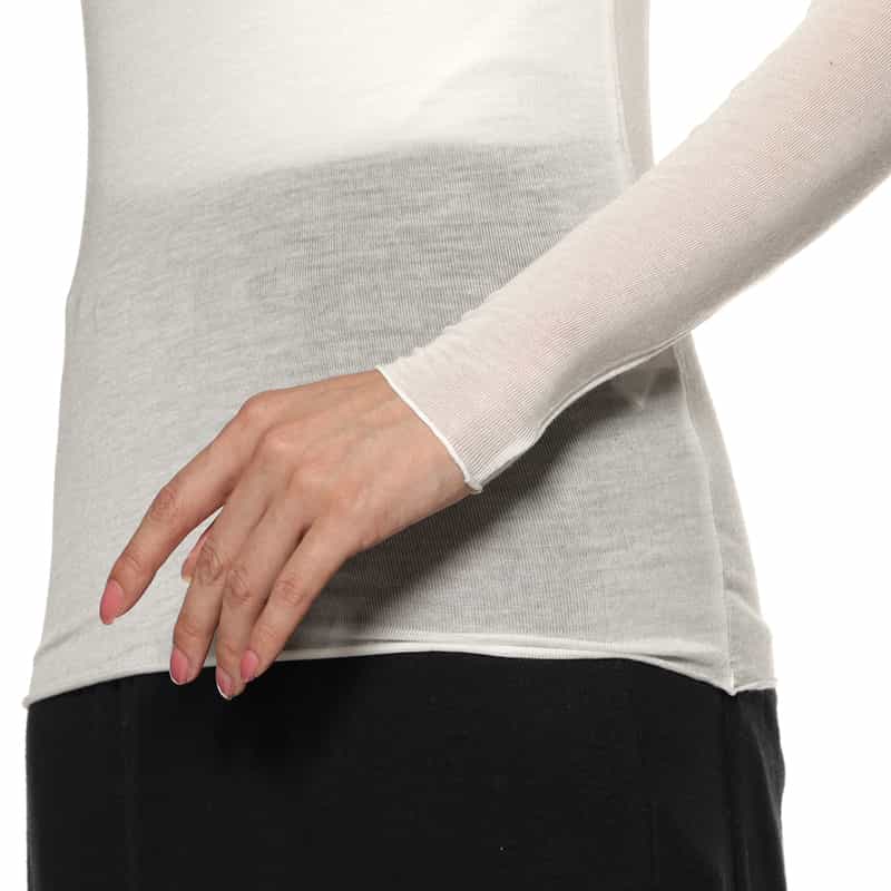 HYKE HYKE＜ハイク＞ タートルネックカットソー WHITE