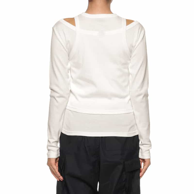 HYKE HYKE＜ハイク＞ レイヤードロングスリーブカットソー WHITE