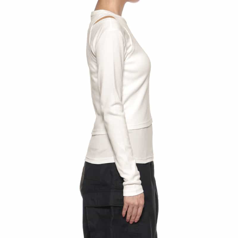 HYKE HYKE＜ハイク＞ レイヤードロングスリーブカットソー WHITE