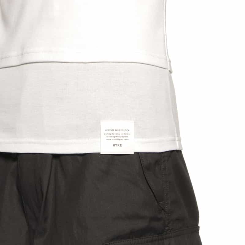 HYKE HYKE＜ハイク＞ レイヤードロングスリーブカットソー WHITE