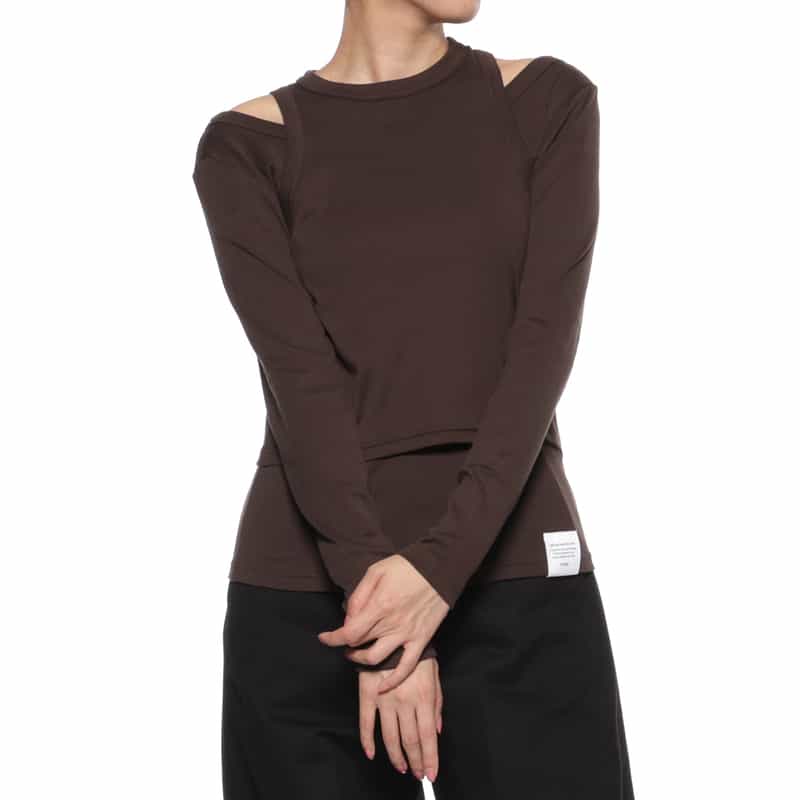 HYKE レイヤードロングスリーブカットソー HYKE＞レイヤード ロングスリーブ カットソー