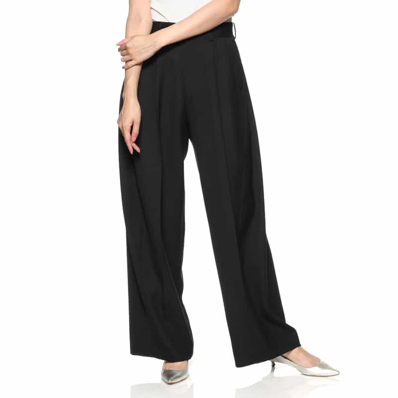 HYKE HYKE＜ハイク＞ バレルレッグパンツ BLACK