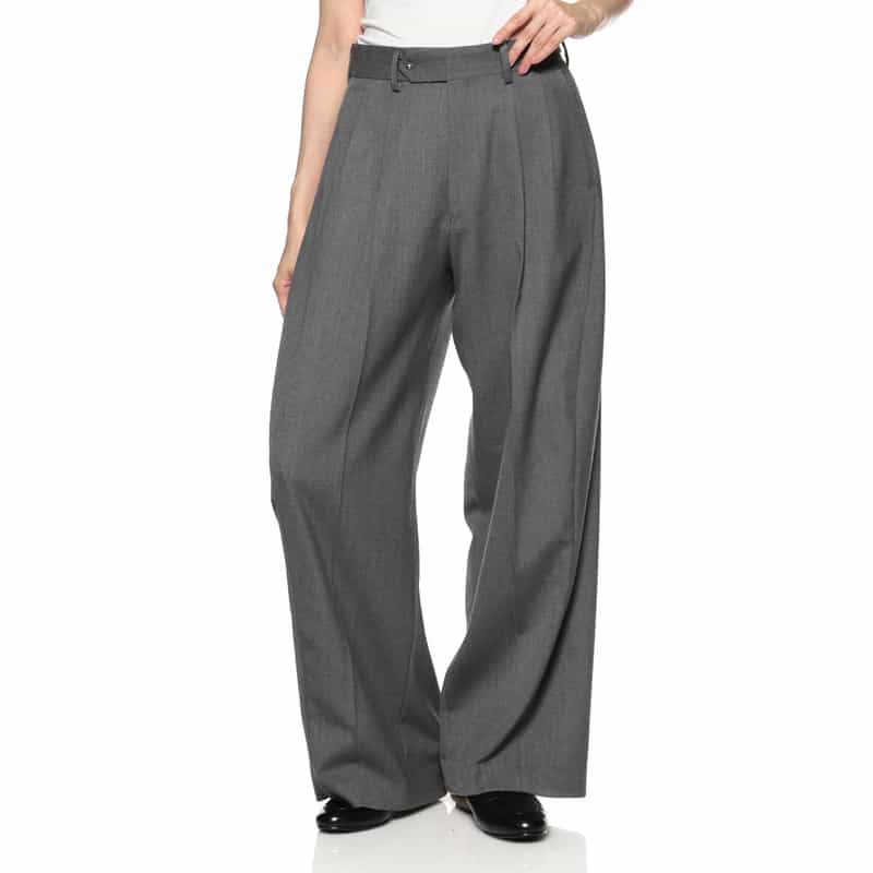 HYKE HYKE＜ハイク＞ バレルレッグパンツ GRAY