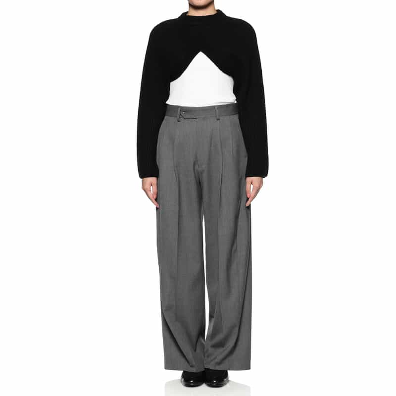 HYKE HYKE＜ハイク＞ バレルレッグパンツ GRAY