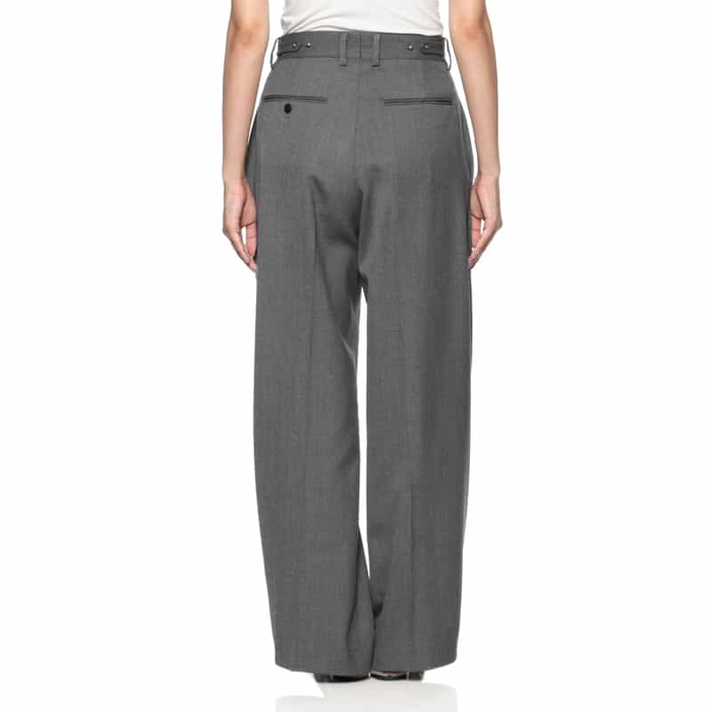 HYKE HYKE＜ハイク＞ バレルレッグパンツ GRAY