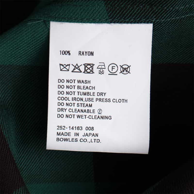 HYKE HYKE ＜ハイク＞ チェック柄シャツデザインスカート GREEN