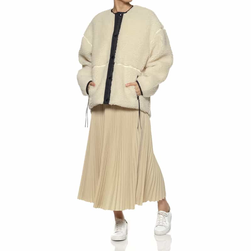 HYKE HYKE＜ハイク＞ プリーツスカート IVORY