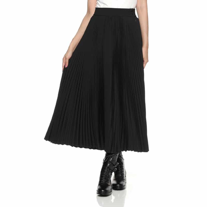 HYKE HYKE＜ハイク＞ プリーツスカート BLACK