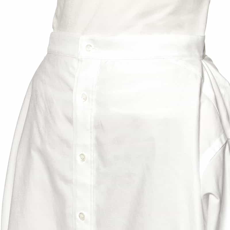 HYKE HYKE ＜ハイク＞オックスフォードシャツデザインスカート WHITE