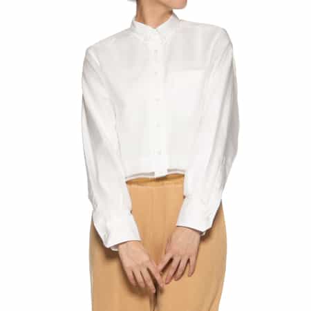 HYKE <ハイク> レイヤード シアー オクスフォードシャツ