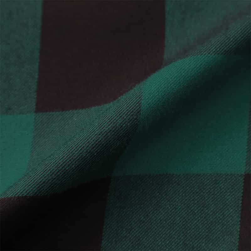 HYKE HYKE ＜ハイク＞ チェック柄クロップドシャツ GREEN