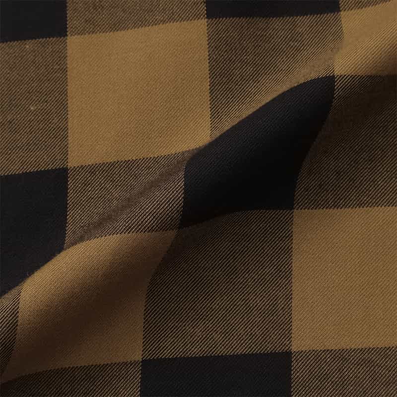 HYKE HYKE ＜ハイク＞ チェック柄クロップドシャツ BROWN