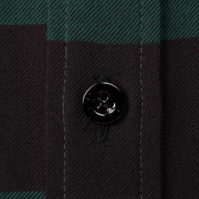 HYKE HYKE ＜ハイク＞ チェック柄ベルテッドシャツドレス GREEN