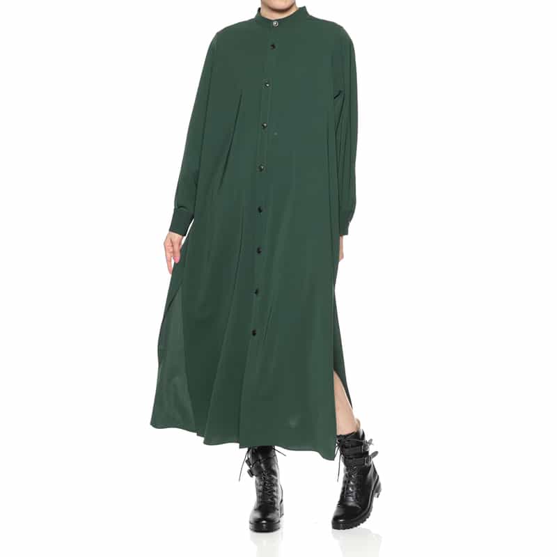HYKE HYKE＜ハイク＞ シャツドレス GREEN