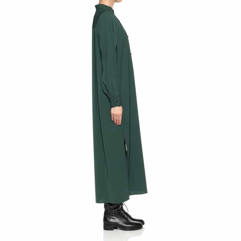 HYKE HYKE＜ハイク＞ シャツドレス GREEN