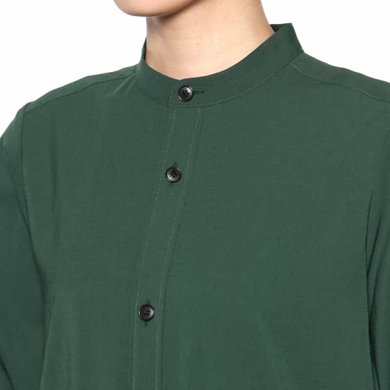 HYKE HYKE＜ハイク＞ シャツドレス GREEN