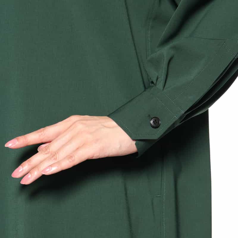 HYKE HYKE＜ハイク＞ シャツドレス GREEN