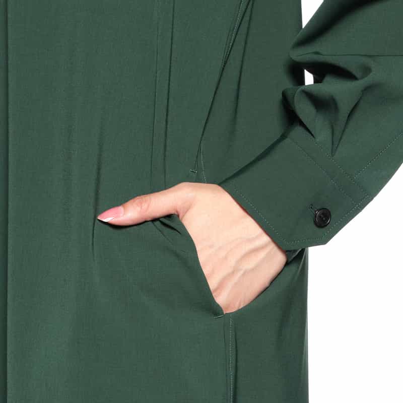 HYKE HYKE＜ハイク＞ シャツドレス GREEN