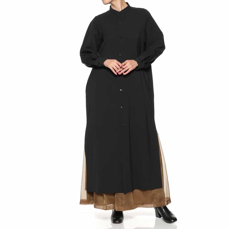 HYKE HYKE＜ハイク＞ シャツドレス BLACK