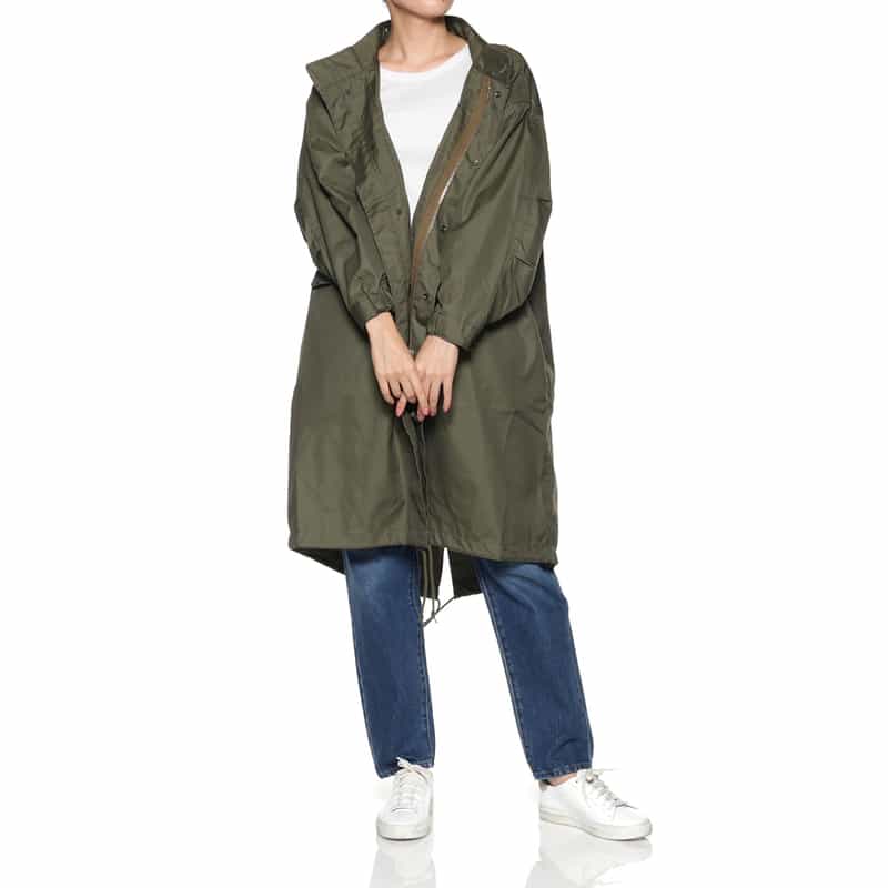 HYKE HYKE＜ハイク＞ ミリタリーコート KHAKI