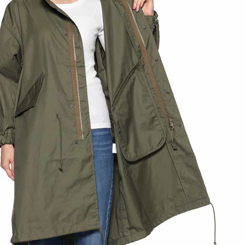 HYKE HYKE＜ハイク＞ ミリタリーコート KHAKI