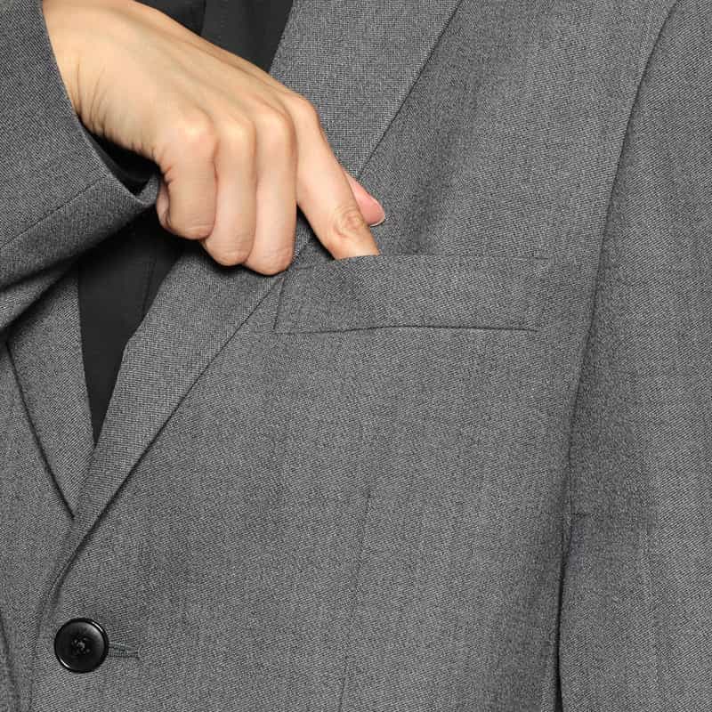 HYKE HYKE＜ハイク＞ テーラードジャケット GRAY