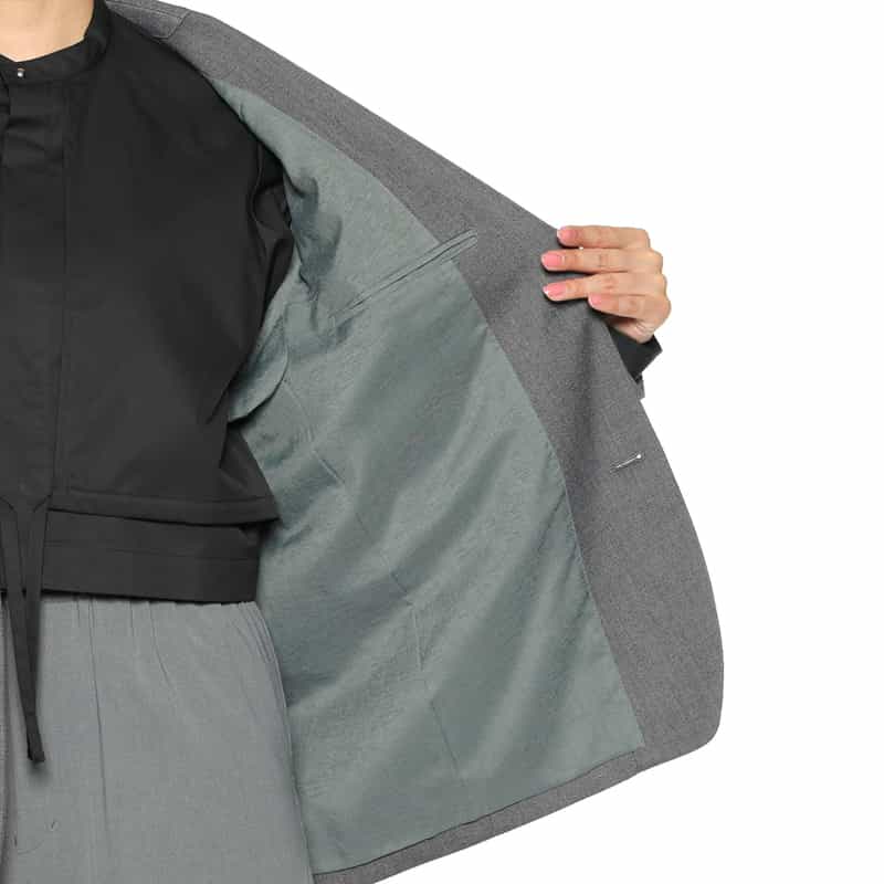 HYKE HYKE＜ハイク＞ テーラードジャケット GRAY