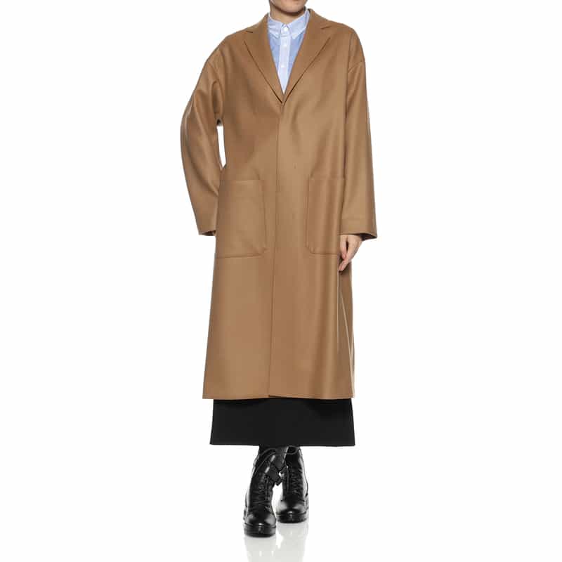 HYKE HYKE <ハイク> ウール ショップコート CAMEL