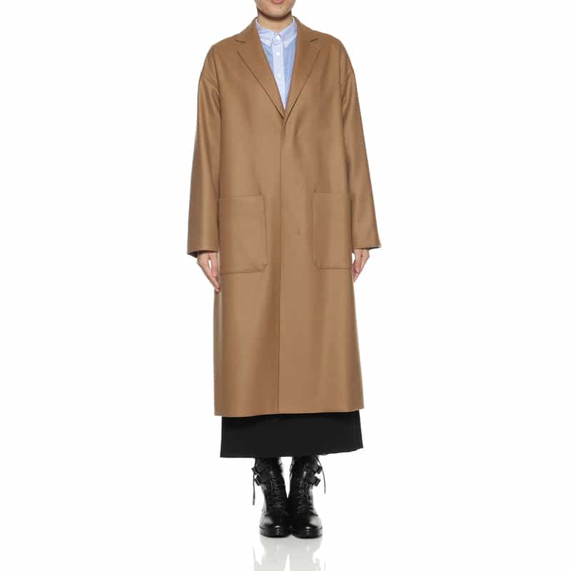 HYKE HYKE <ハイク> ウール ショップコート CAMEL