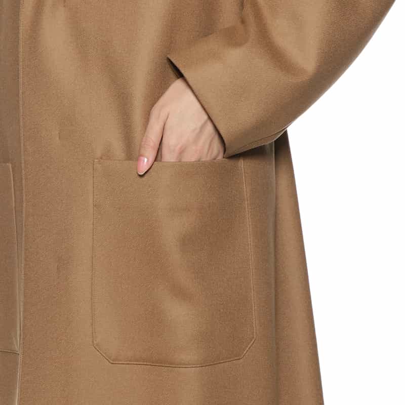 HYKE HYKE <ハイク> ウール ショップコート CAMEL