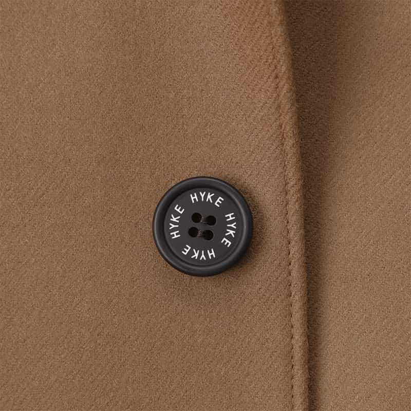 HYKE HYKE <ハイク> ウール ショップコート CAMEL