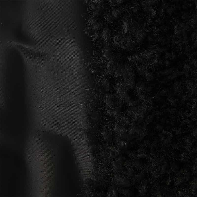 HYKE HYKE＜ハイク＞ フェイクムートン付MA-1ジャケット BLACK