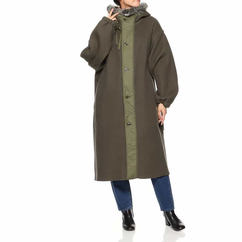 HYKE HYKE ＜ハイク＞  TYPE M-43 フィールドパーカ ライナーコート KHAKI