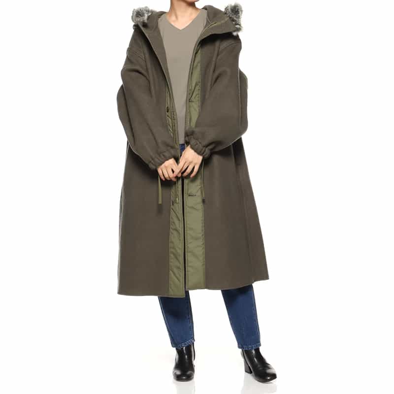 HYKE HYKE ＜ハイク＞  TYPE M-43 フィールドパーカ ライナーコート KHAKI