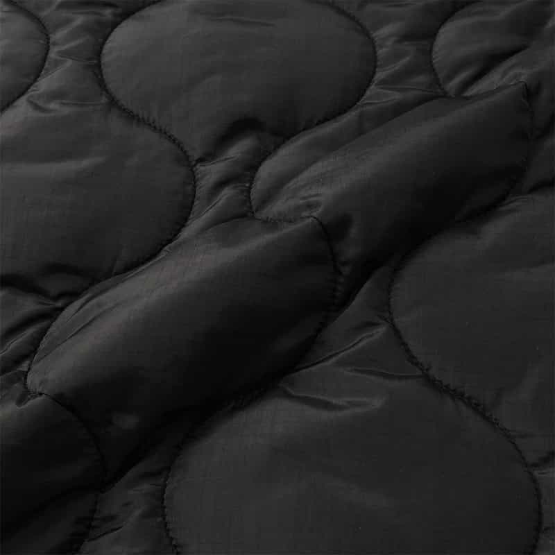 HYKE HYKE ＜ハイク＞ ノーカラーキルティングコート BLACK