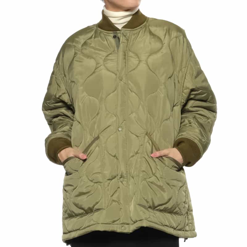 HYKE HYKE ＜ハイク＞ キルティングコート KHAKI