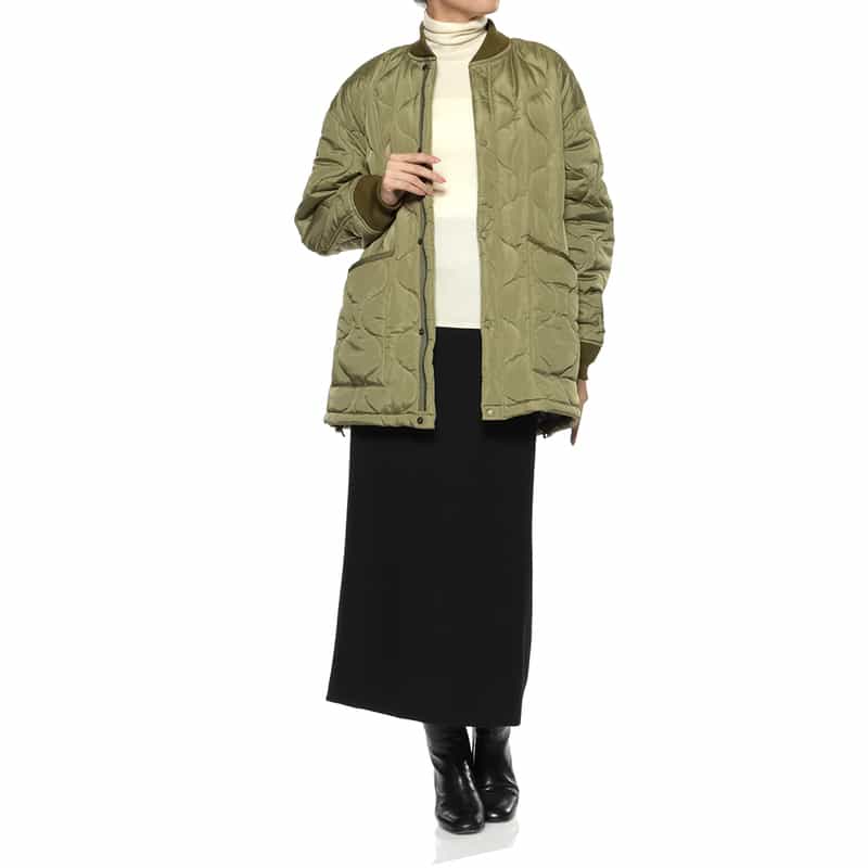 HYKE HYKE ＜ハイク＞ キルティングコート KHAKI