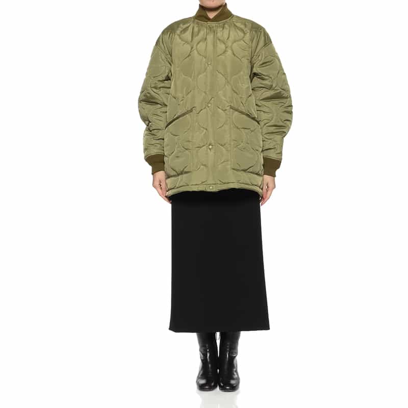 HYKE HYKE ＜ハイク＞ キルティングコート KHAKI