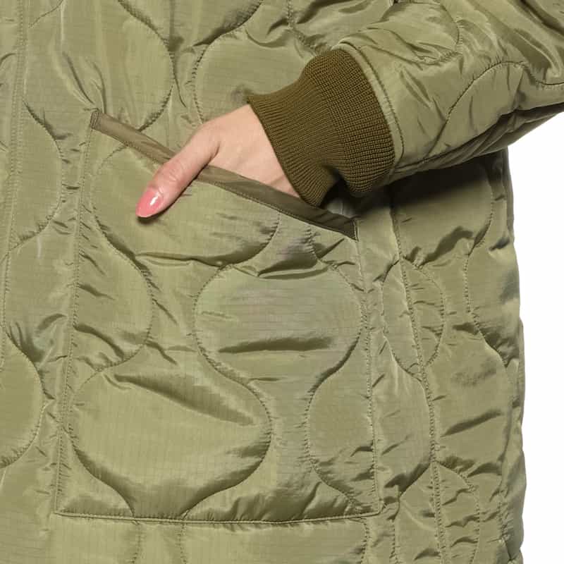 HYKE HYKE ＜ハイク＞ キルティングコート KHAKI