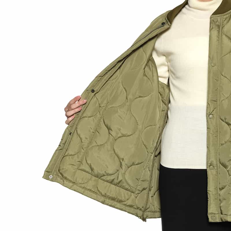 HYKE HYKE ＜ハイク＞ キルティングコート KHAKI