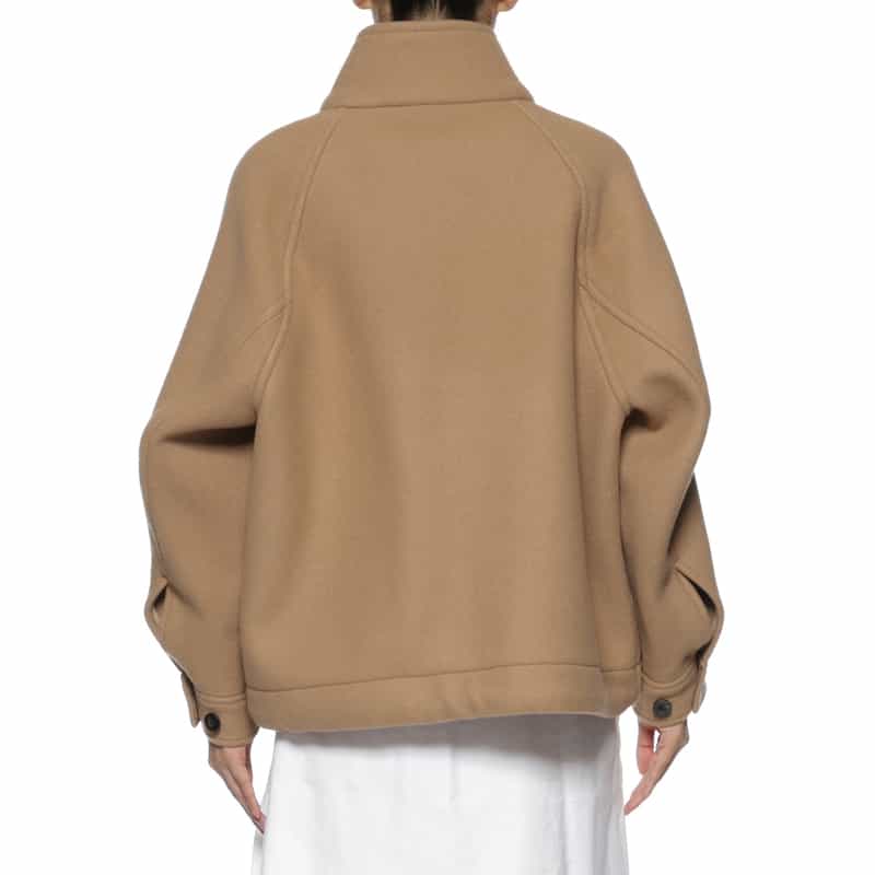 HYKE HYKE ＜ハイク＞ ダブルフェイスウール ハーフダッフルコート BEIGE