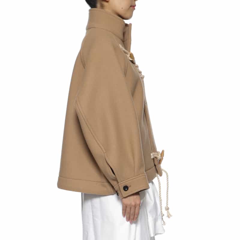 HYKE HYKE ＜ハイク＞ ダブルフェイスウール ハーフダッフルコート BEIGE