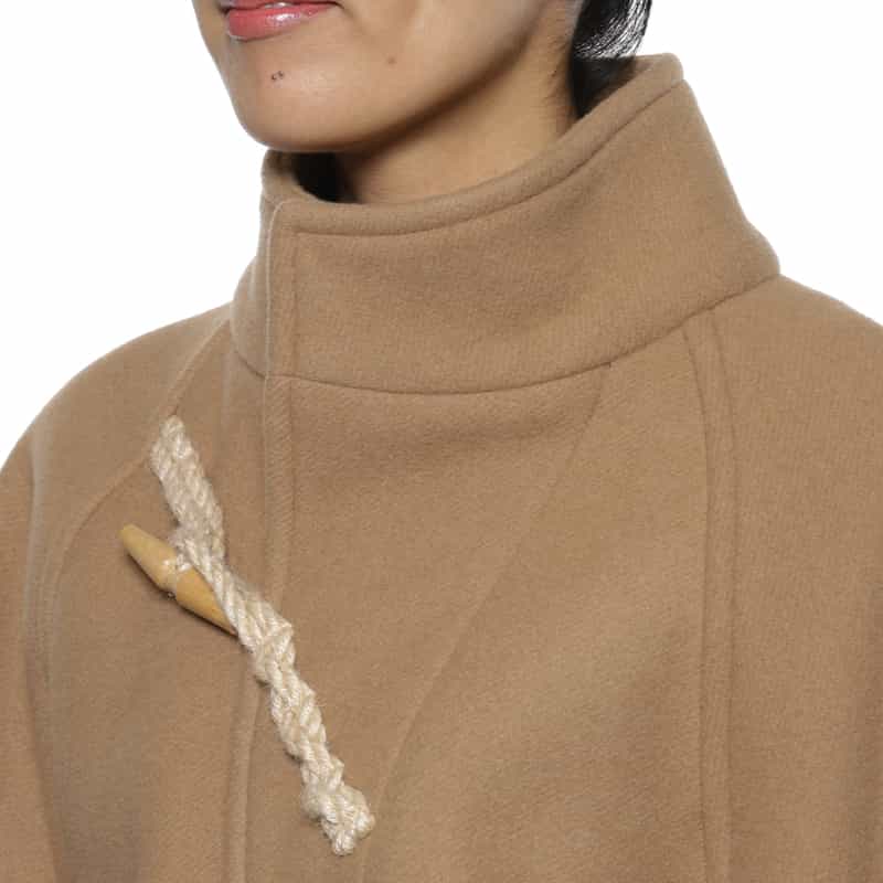 HYKE HYKE ＜ハイク＞ ダブルフェイスウール ハーフダッフルコート BEIGE